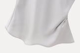 Women's Silk Satin Top Bow Tie Midi Dress