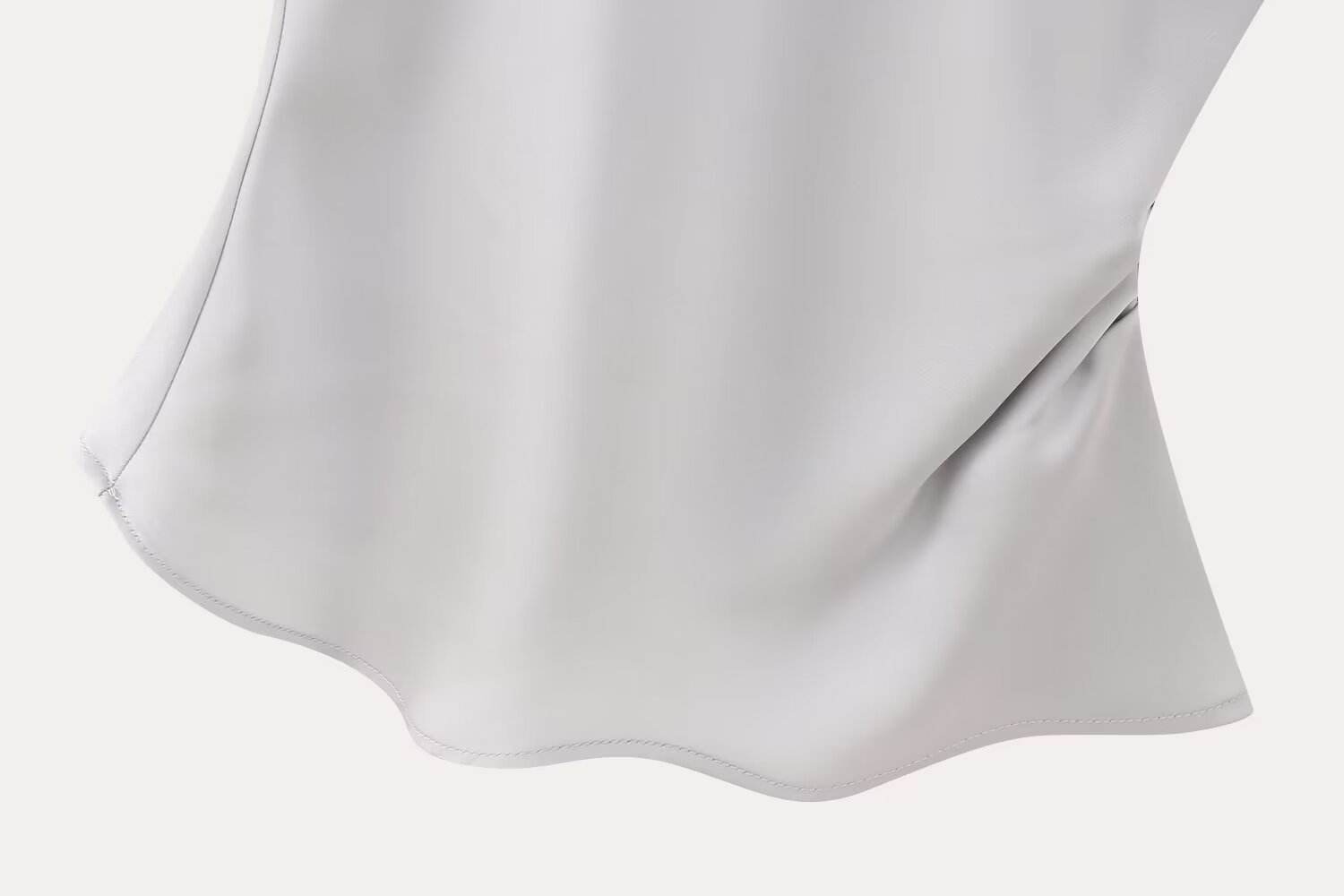 Women's Silk Satin Top Bow Tie Midi Dress