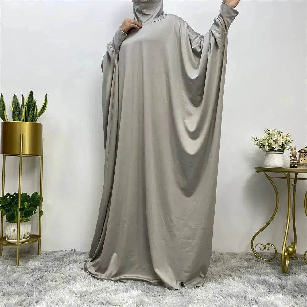 Batwing Sleeve Plain Abaya for ArabArab Women Eid Jalabiya for Women Islamic Wear for Women