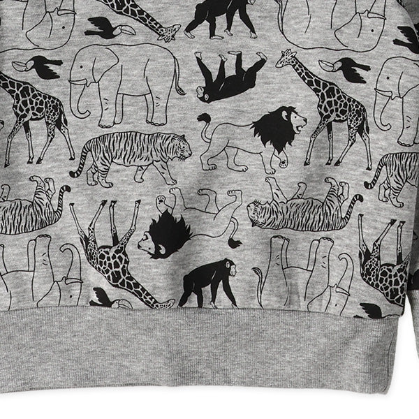 西松屋 ELFINDOLL 裏起毛アニマル総柄トレーナー 正規品