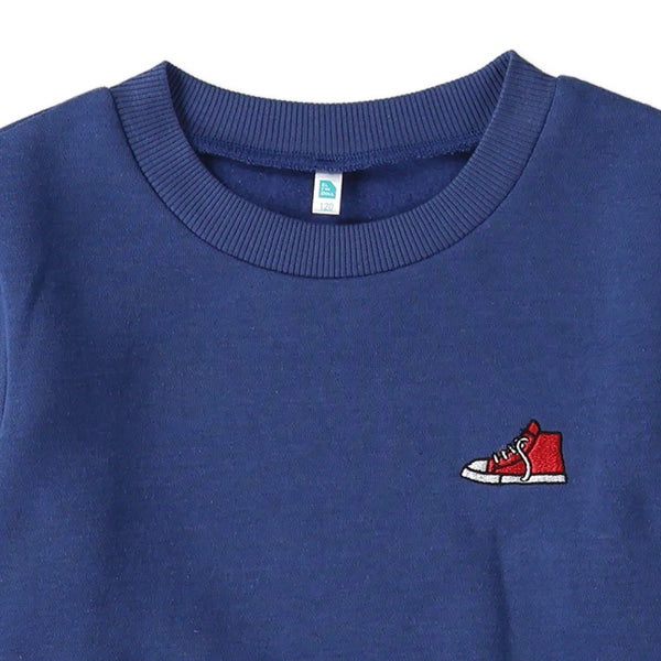 西松屋 ELFINDOLL 裏起毛胸ワンポイント刺繍トレーナー 正規品