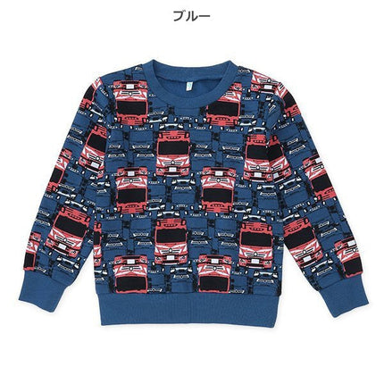 西松屋 ELFINDOLL 裏起毛はたらくくるま総柄トレーナー 正規品