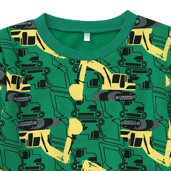 西松屋 ELFINDOLL 裏起毛はたらくくるま総柄トレーナー 正規品