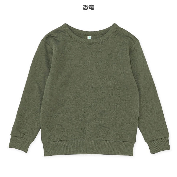 西松屋 ELFINDOLL キルト恐竜・くるまトレーナー 正規品