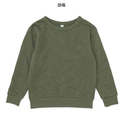 西松屋 ELFINDOLL キルト恐竜・くるまトレーナー 正規品