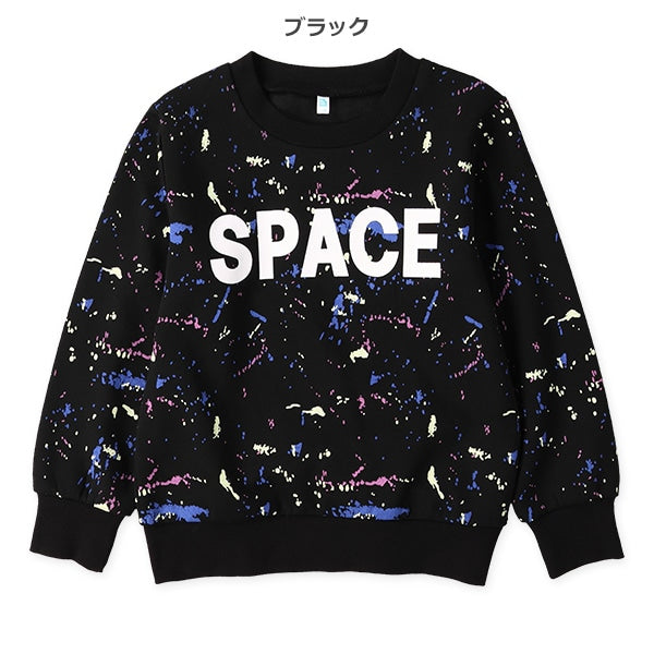 西松屋 ELFINDOLL 裏起毛ペイントロゴトレーナー 正規品