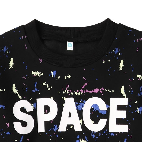 西松屋 ELFINDOLL 裏起毛ペイントロゴトレーナー 正規品