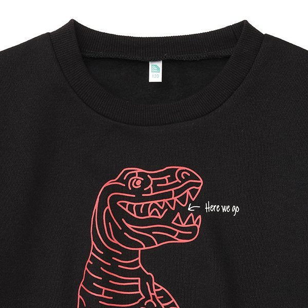 西松屋 ELFINDOLL 裏起毛恐竜迷路トレーナー 正規品