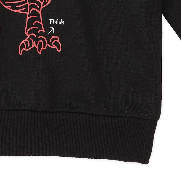 西松屋 ELFINDOLL 裏起毛恐竜迷路トレーナー 正規品