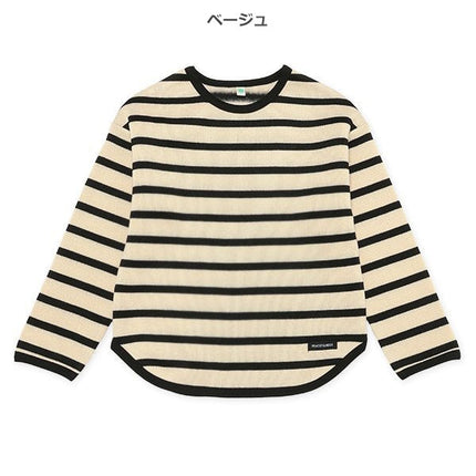 西松屋 ELFINDOLL 裏起毛ニットソーボーダートレーナー 正規品