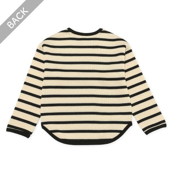 西松屋 ELFINDOLL 裏起毛ニットソーボーダートレーナー 正規品