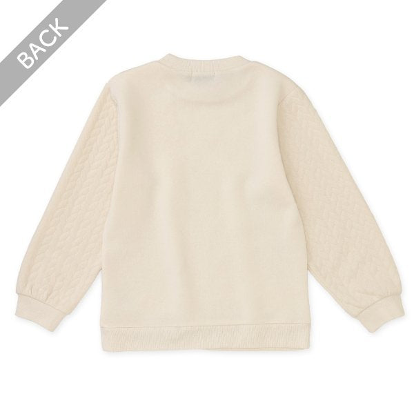 西松屋 ELFINDOLL CLASSIC 裏起毛袖ジャガード柄トレーナー 正規品