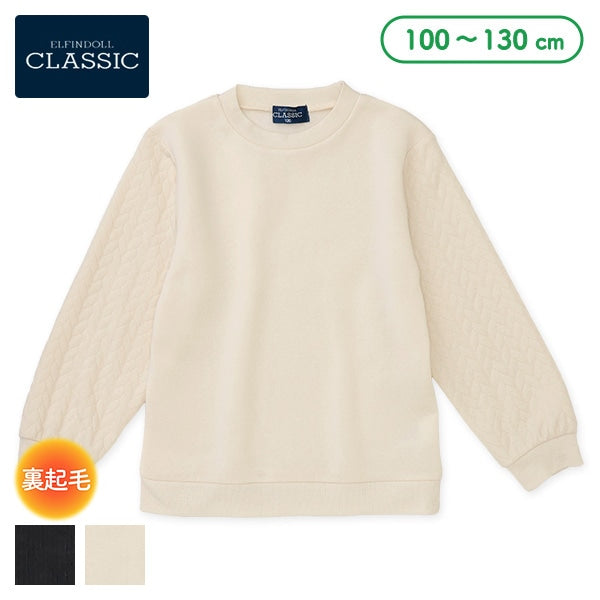 西松屋 ELFINDOLL CLASSIC 裏起毛袖ジャガード柄トレーナー 正規品