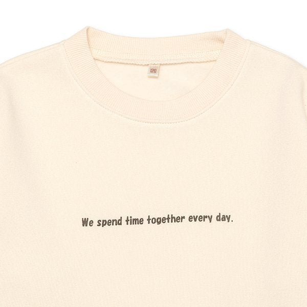 西松屋 ELFINDOLL 裏起毛切り替えロゴプリントトレーナー 正規品