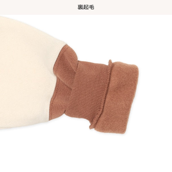 西松屋 ELFINDOLL 裏起毛切り替えロゴプリントトレーナー 正規品