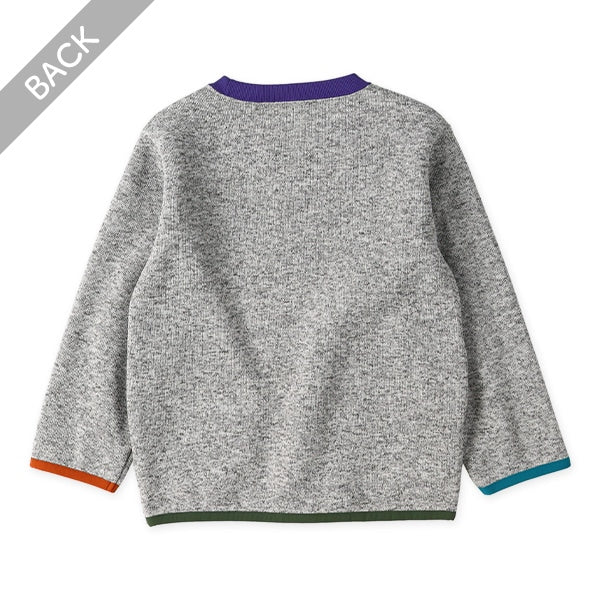 西松屋 ELFINDOLL 裏起毛ニット風杢トレーナー 正規品