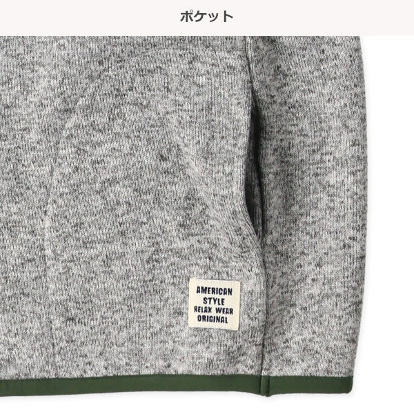 西松屋 ELFINDOLL 裏起毛ニット風杢トレーナー 正規品