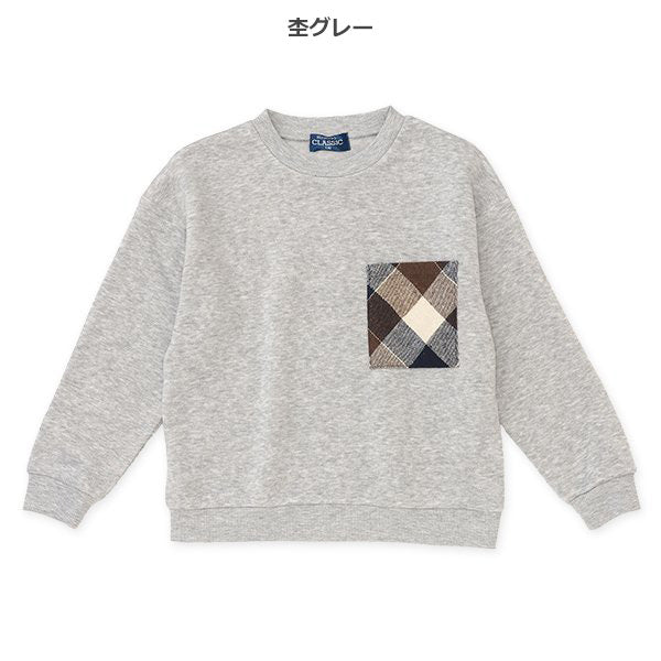 西松屋 ELFINDOLL CLASSIC 裏起毛チェックポケットトレーナー 正規品