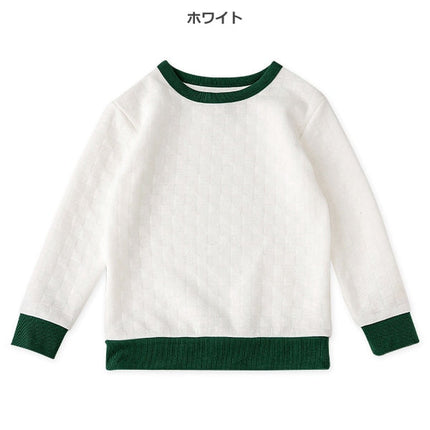 西松屋 ELFINDOLL CLASSIC キルトリブ配色トレーナー 正規品