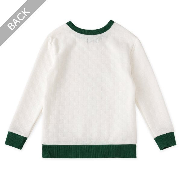 西松屋 ELFINDOLL CLASSIC キルトリブ配色トレーナー 正規品