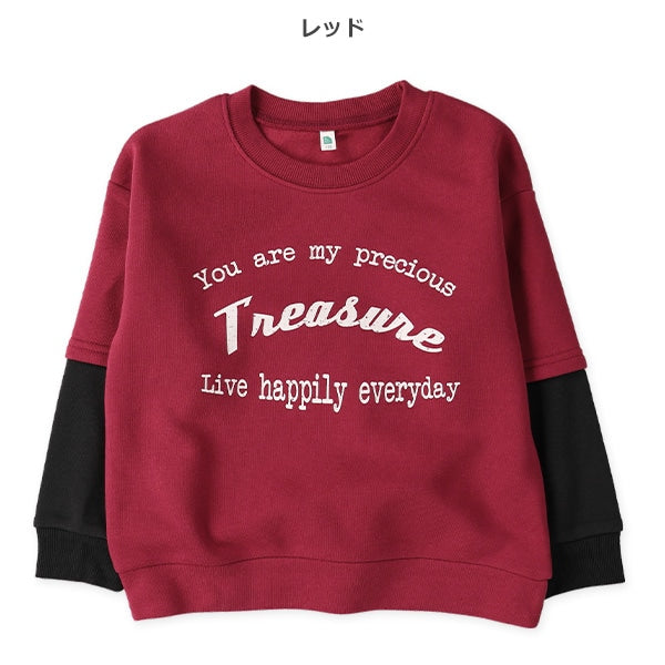 西松屋 ELFINDOLL 裏起毛袖レイヤード風トレーナー 正規品