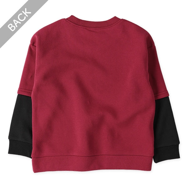 西松屋 ELFINDOLL 裏起毛袖レイヤード風トレーナー 正規品