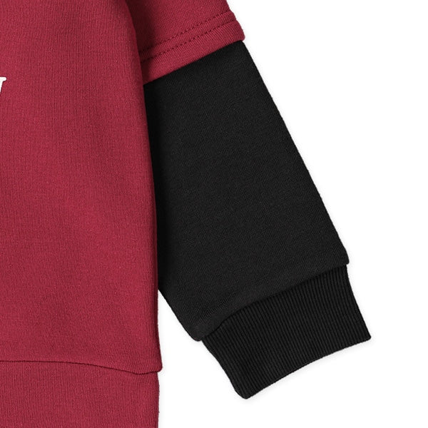 西松屋 ELFINDOLL 裏起毛袖レイヤード風トレーナー 正規品