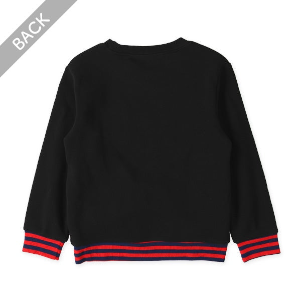 西松屋 ELFINDOLL 裏起毛リブポケットボーダートレーナー 正規品