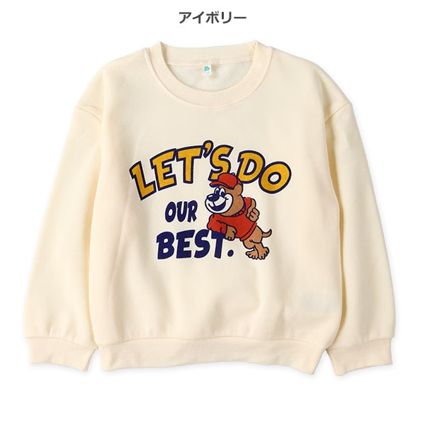 西松屋 ELFINDOLL 裏起毛アメカジ柄コミックトレーナー 正規品