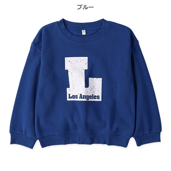 西松屋 ELFINDOLL 裏起毛アメカジ柄コミックトレーナー 正規品