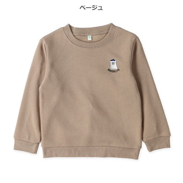 西松屋 ELFINDOLL 裏起毛くま刺繍トレーナー 正規品