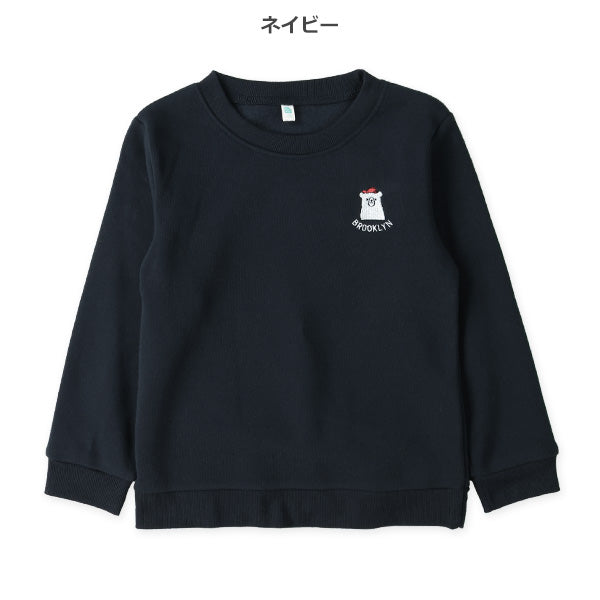 西松屋 ELFINDOLL 裏起毛くま刺繍トレーナー 正規品