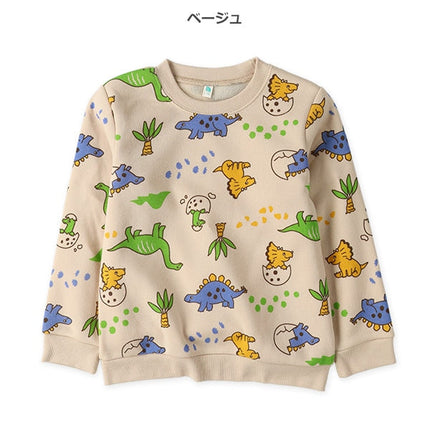 西松屋 ELFINDOLL 裏起毛恐竜柄トレーナー 正規品