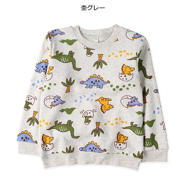 西松屋 ELFINDOLL 裏起毛恐竜柄トレーナー 正規品