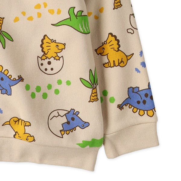 西松屋 ELFINDOLL 裏起毛恐竜柄トレーナー 正規品