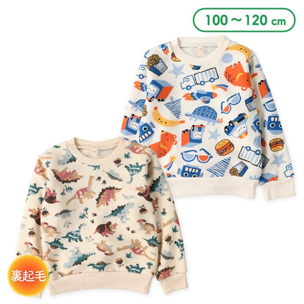 西松屋 ELFINDOLL 裏起毛くるま・恐竜総柄トレーナー 正規品