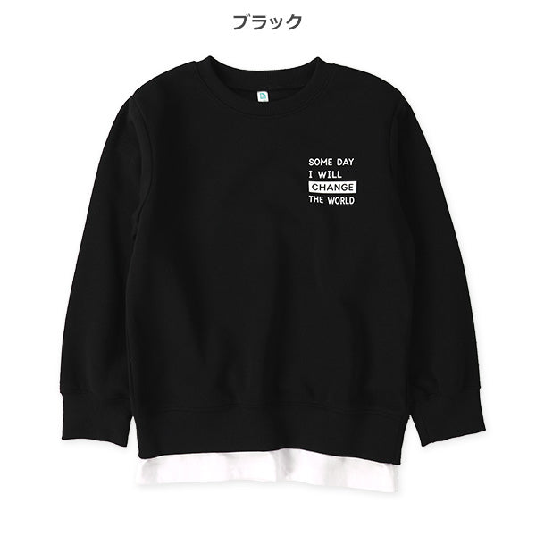 西松屋 ELFINDOLL 裏起毛裾レイヤードトレーナー 正規品