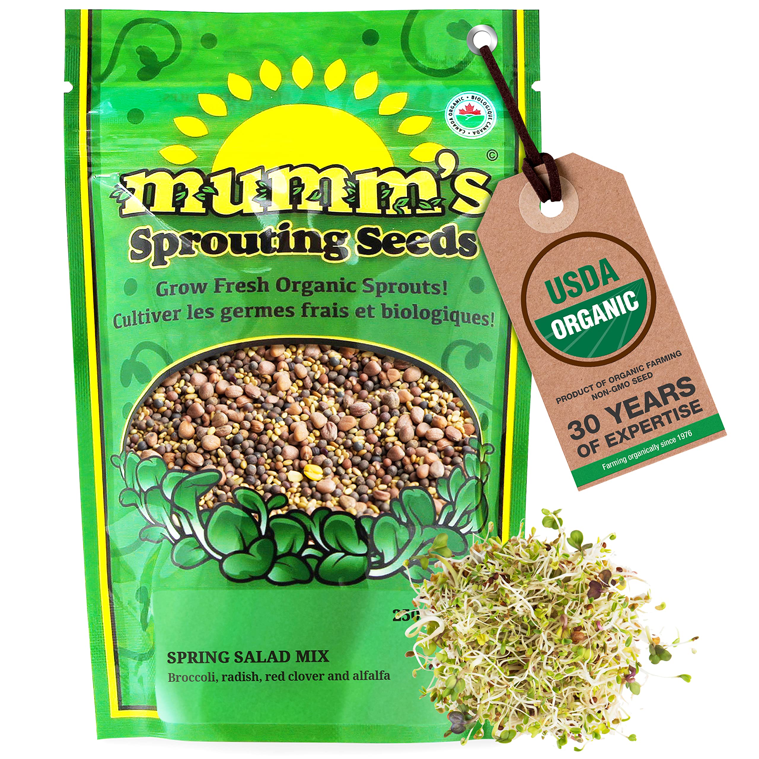 Mumm's Sprouting Seeds - Spring Salad Mix (100g)