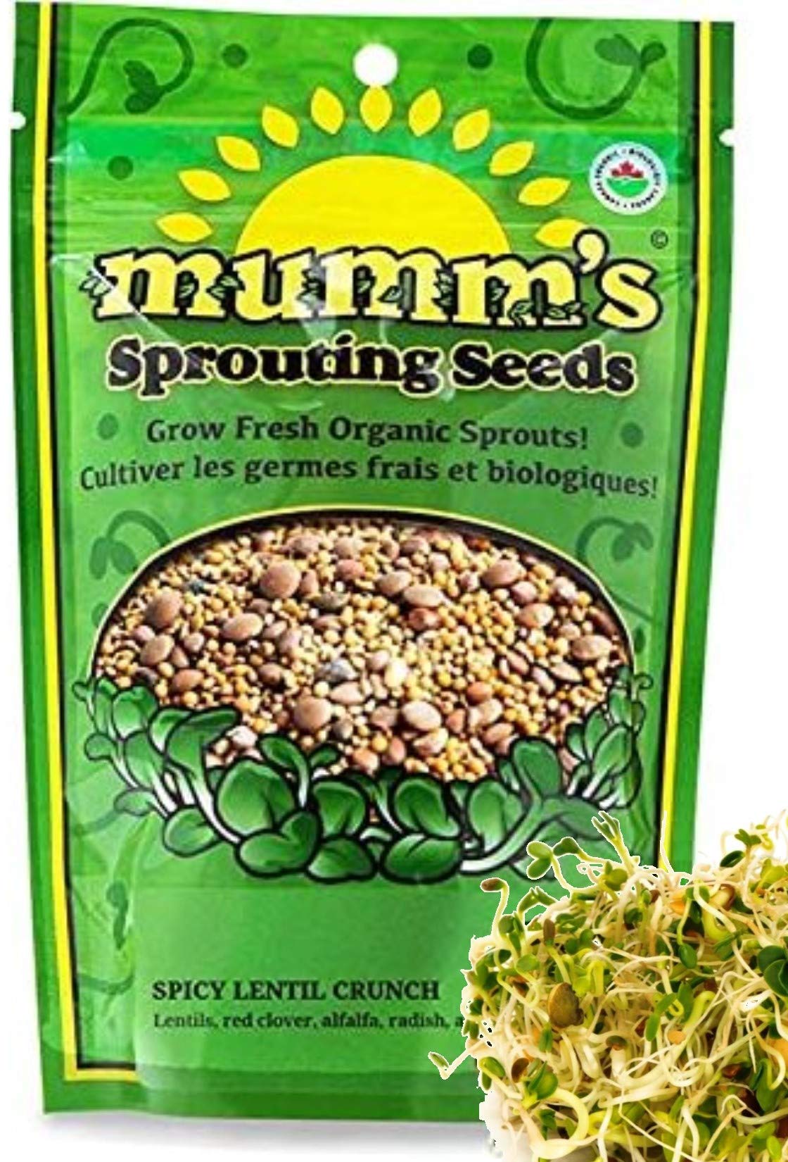 Mumm's Sprouting Seeds - Spicy Lentil Crunch (125g)