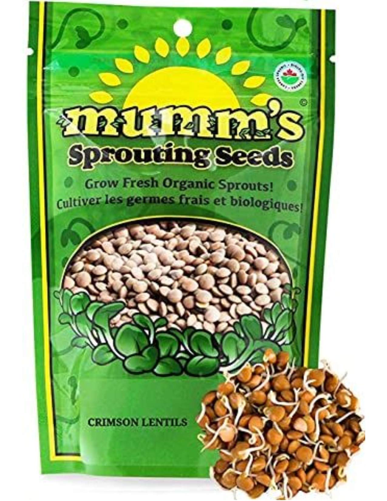 Mumm's Sprouting Seeds - Crimson Lentils (125g)