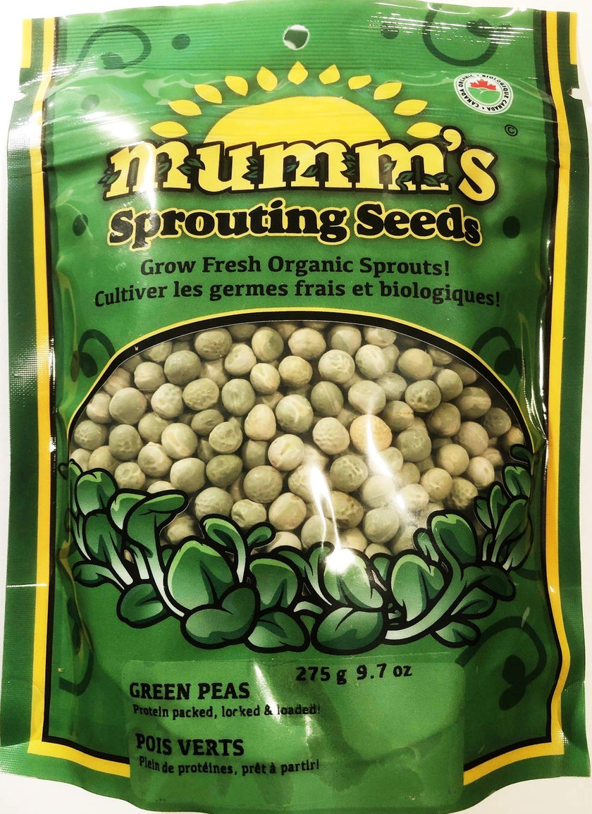Mumm's Sprouting Seeds - Organic Green Peas (125g)