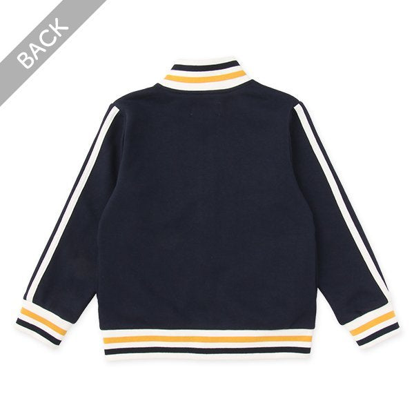 西松屋 ELFINDOLL CLASSIC 裏起毛ニットリブラインロゴジャケット 正規品