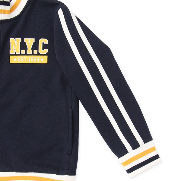 西松屋 ELFINDOLL CLASSIC 裏起毛ニットリブラインロゴジャケット 正規品