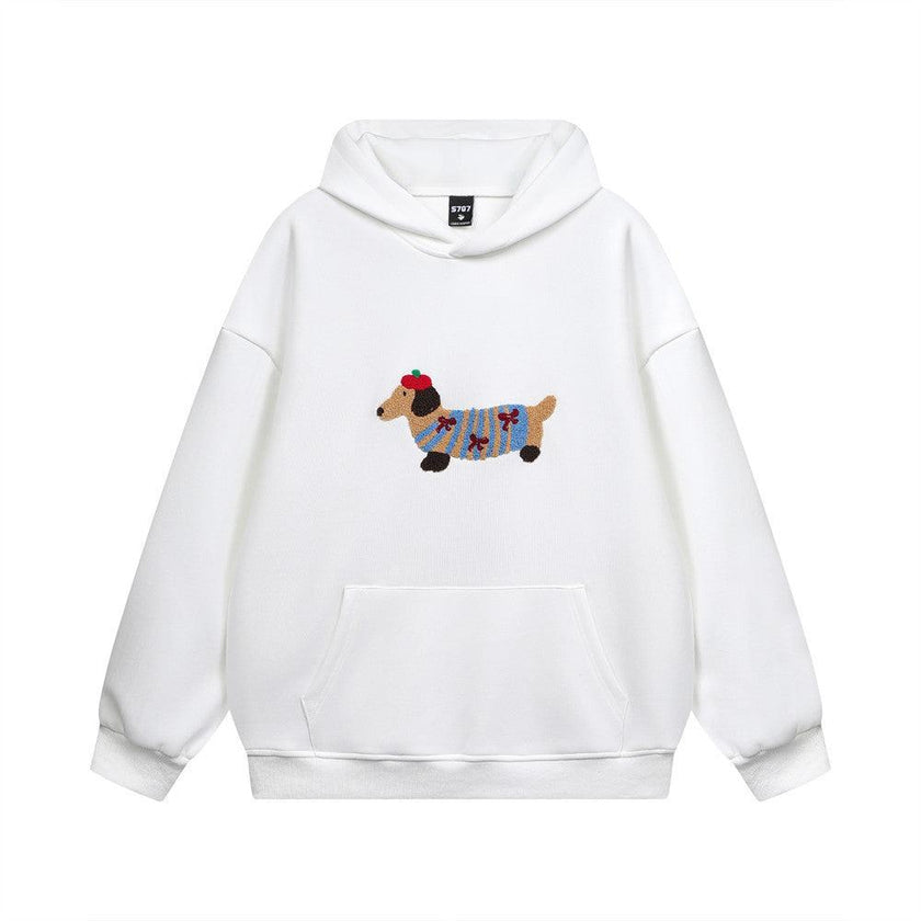 Cartoon Graphic Hoodie – Loose Fit Pullover