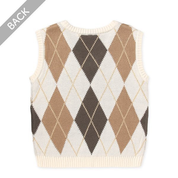 西松屋 ELFINDOLL アーガイルベスト 正規品