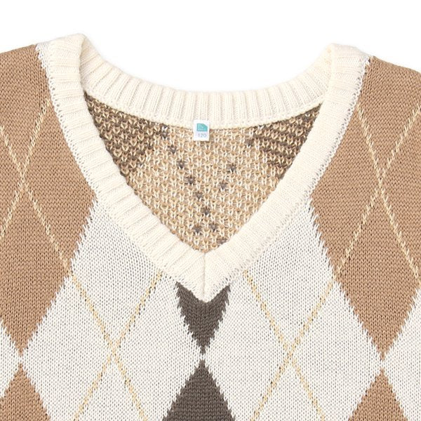 西松屋 ELFINDOLL アーガイルベスト 正規品