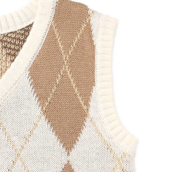 西松屋 ELFINDOLL アーガイルベスト 正規品