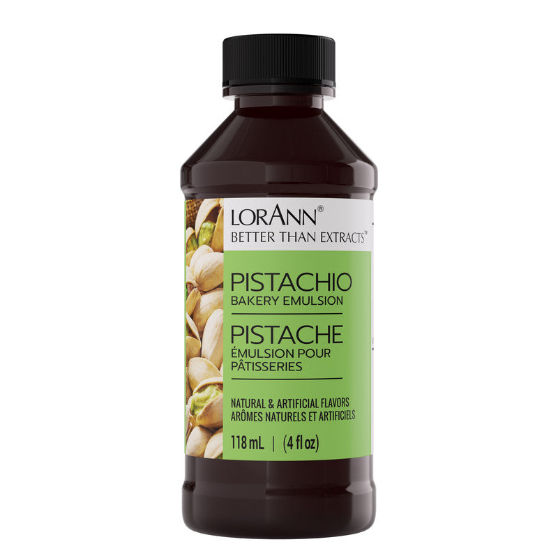 Pistachio Bakery Emulsion - 4 oz. - 16 oz., 1 Gallon, 5 Gallons - Bakery Emulsions Canada - Ships Free Within Canada on Orders Above CAD $199