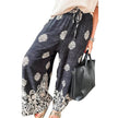 Casual Drawstring Spring Summer Wide Leg Linen Boho Pant women