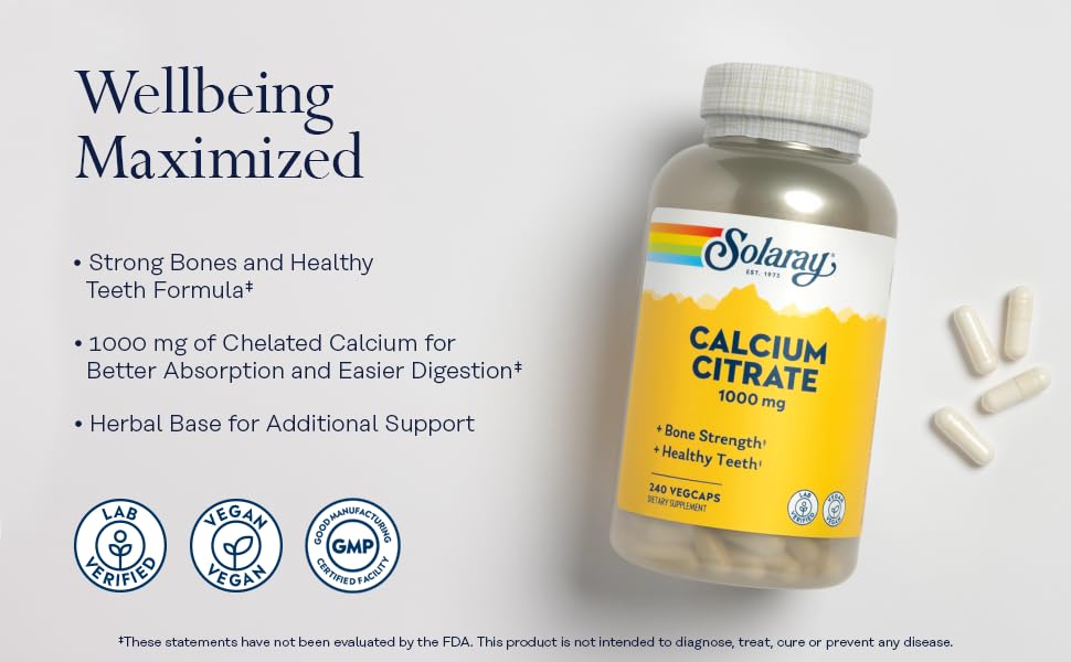 Solaray - Calcium Citrate (240vcap)